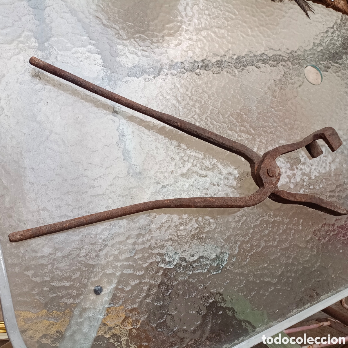 Antig&uuml;edades: Tenazas herrero de forja - Foto 1