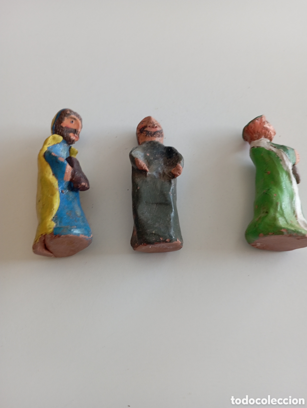 Antig&uuml;edades: 3 antiguas figuras de bel&eacute;n - Foto 3