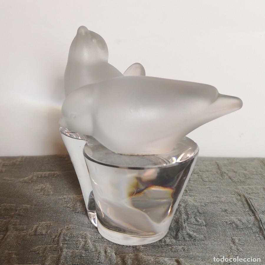 Antig&uuml;edades: Figura P&aacute;jaros de Cristal S&egrave;vres - Foto 2