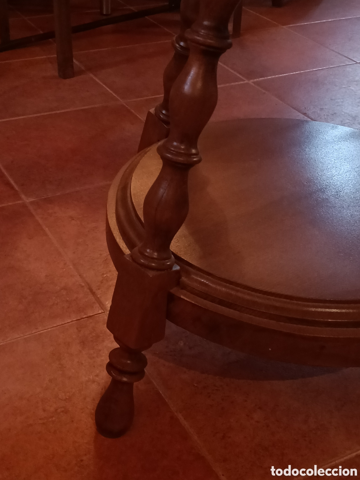 Antig&uuml;edades: Mesa antgua redonda de estilo franc&eacute;s - Foto 5