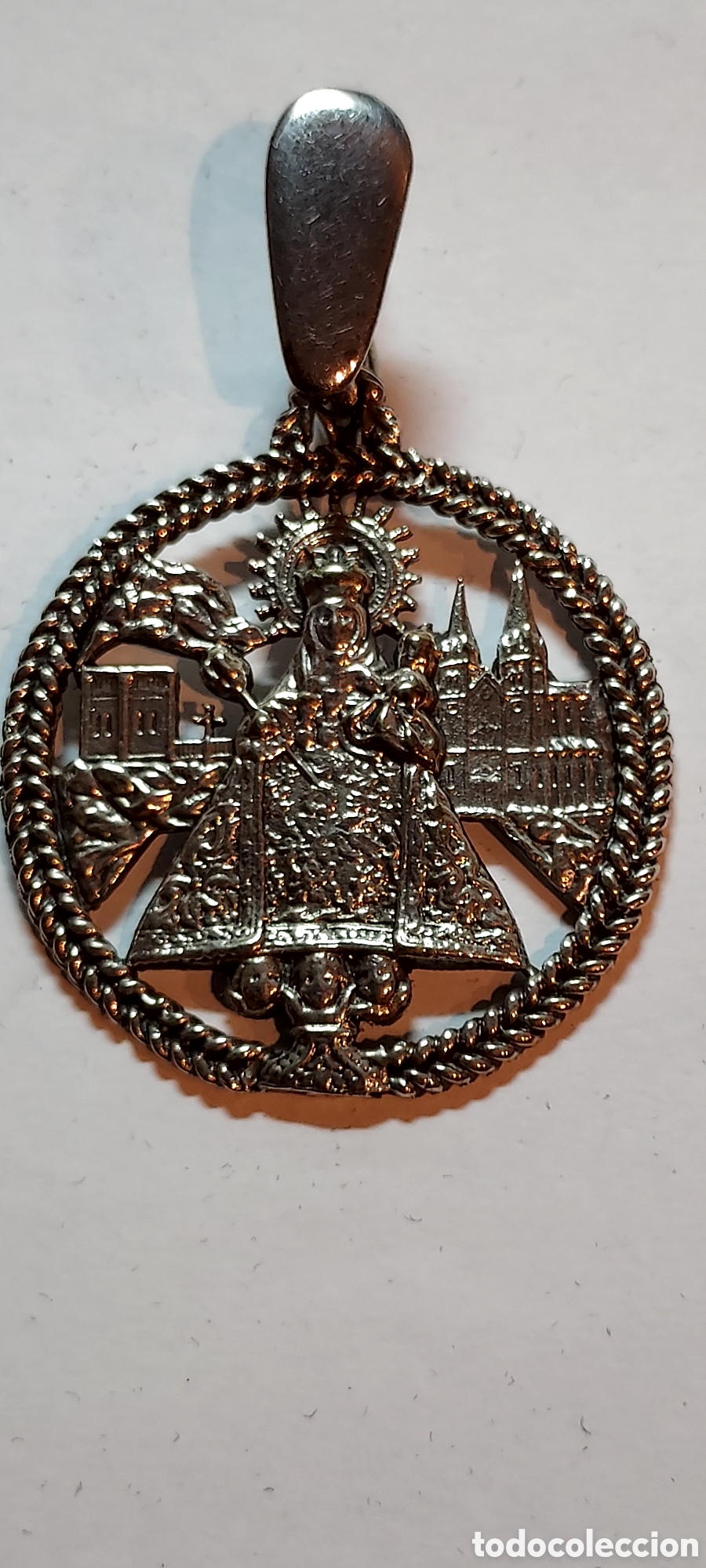 Antig&uuml;edades: MEDALLA DE PLATA VIRGEN DE COVADONGA - Foto 3
