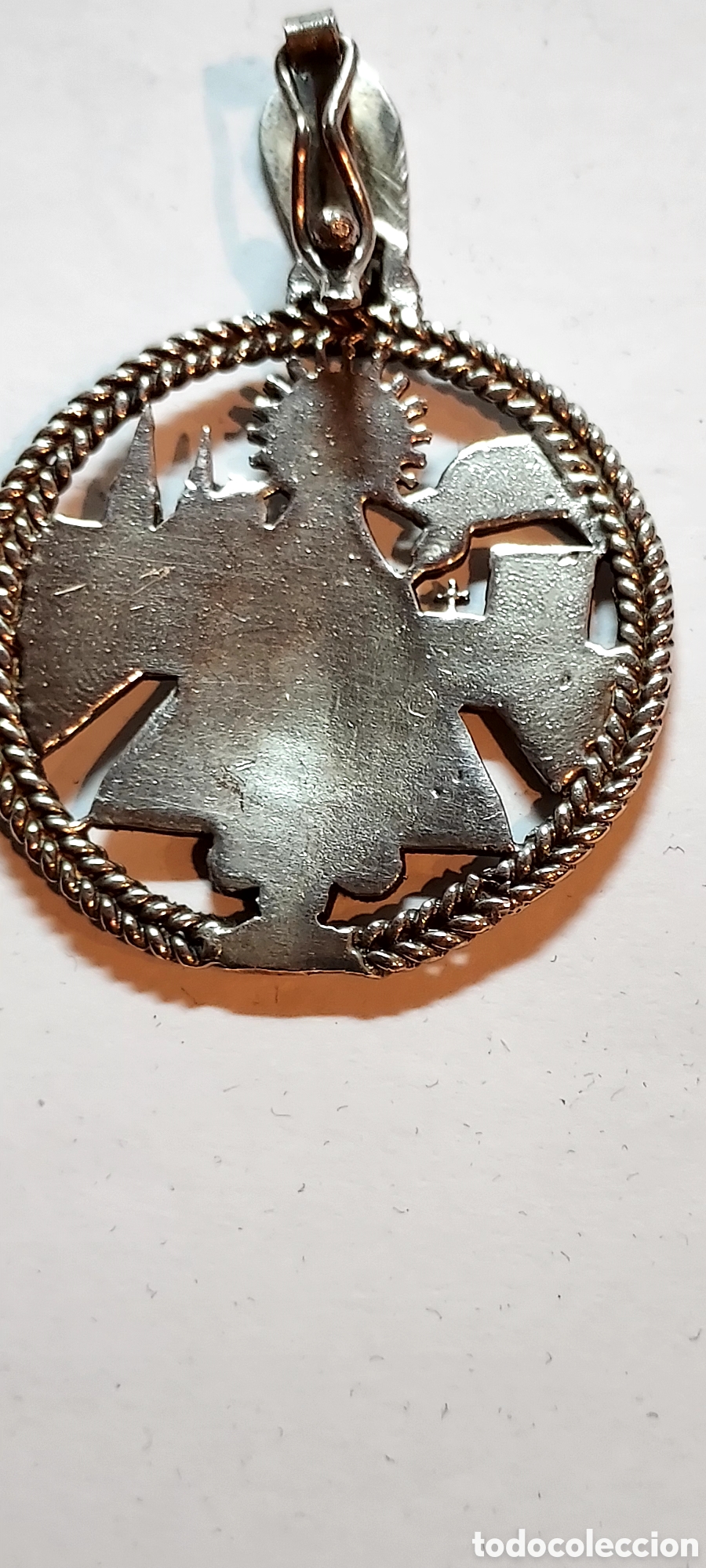 Antig&uuml;edades: MEDALLA DE PLATA VIRGEN DE COVADONGA - Foto 6