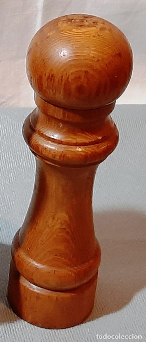 Antig&uuml;edades: Antiguo salero de madera - Foto 1
