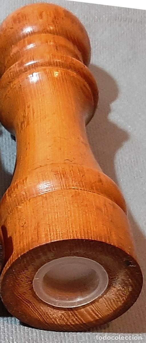 Antig&uuml;edades: Antiguo salero de madera - Foto 3