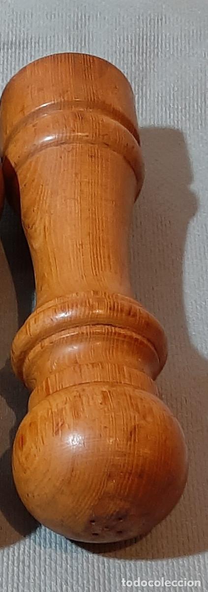 Antig&uuml;edades: Antiguo salero de madera - Foto 4