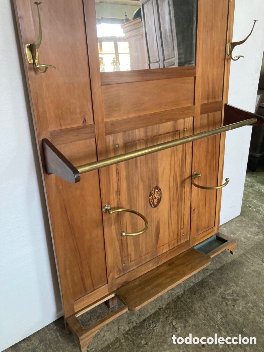 Antig&uuml;edades: Antiguo perchero art deco - Foto 3