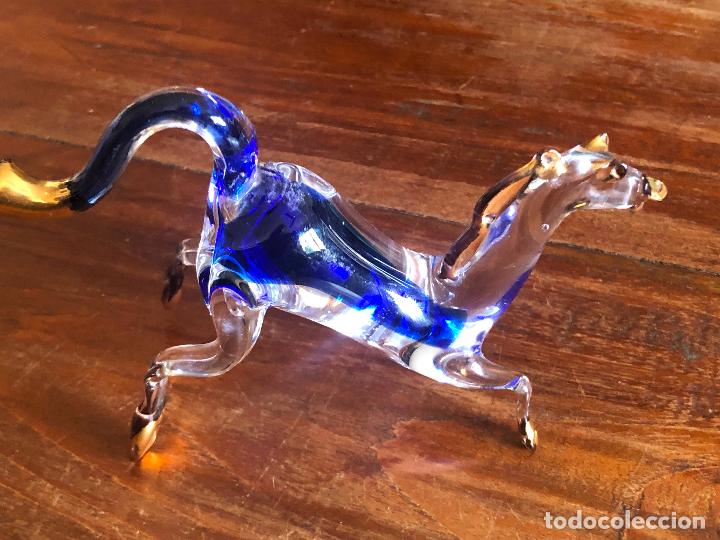 Antig&uuml;edades: FIGURA DE CABALLO DE CRISTAL MURANO - Foto 4