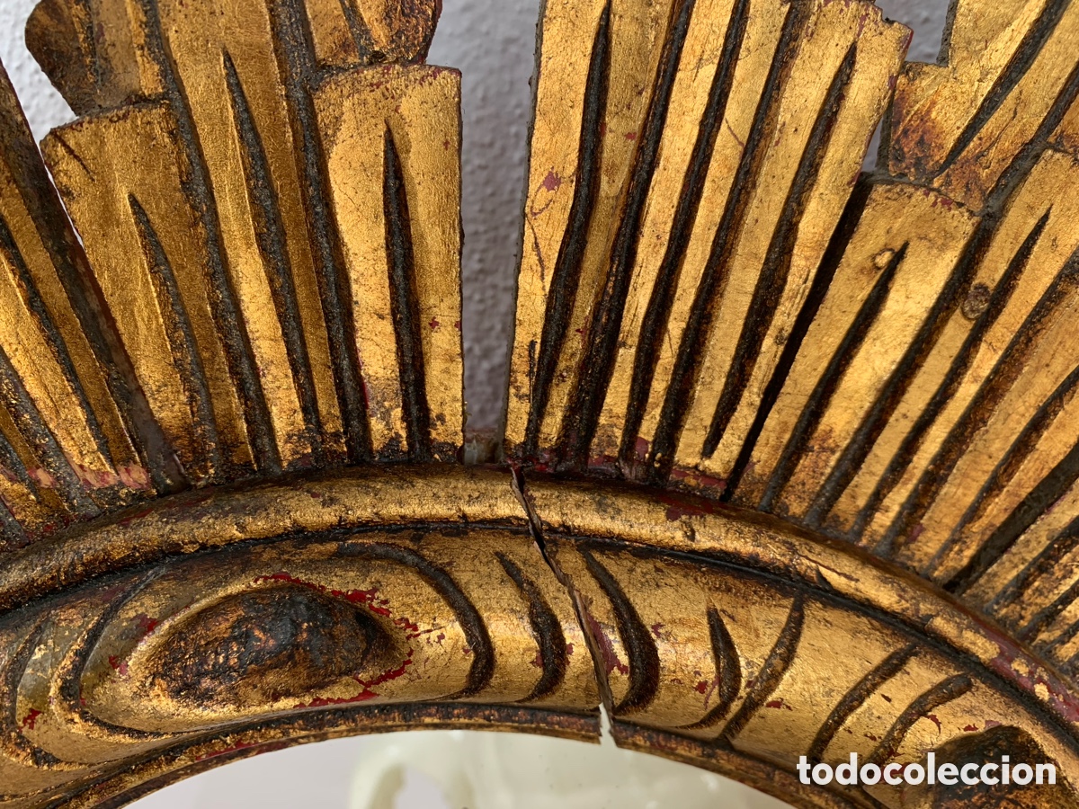 Antig&uuml;edades: ESPEJO SOL MADERA - Foto 12