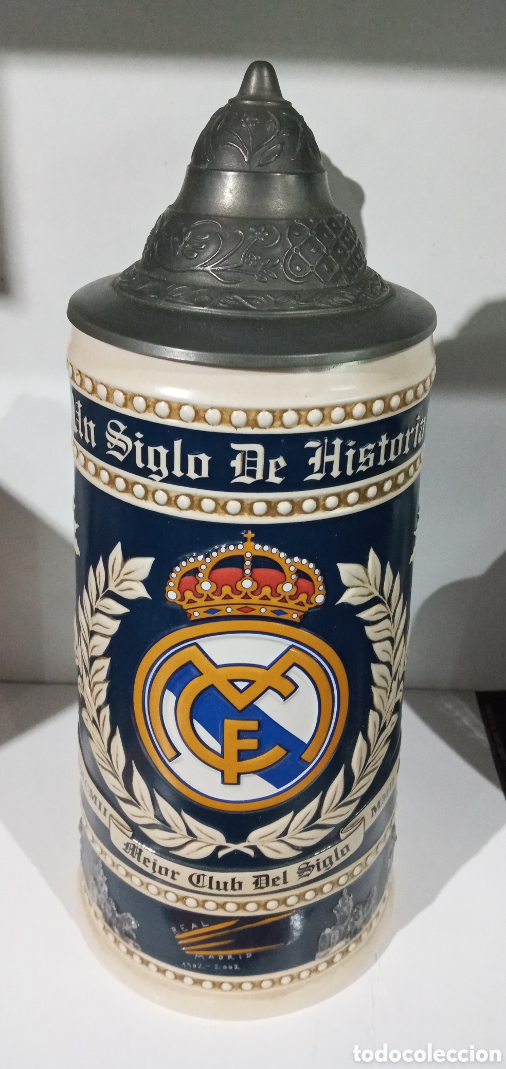 Antig&uuml;edades: GRAN JARRA DEL REAL MADRID CENTENARIO 1902-2002 - Foto 1