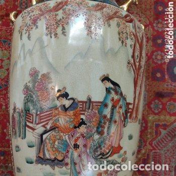 Antig&uuml;edades: Gran jarr&oacute;n Satsuma 80 cm. - Foto 3