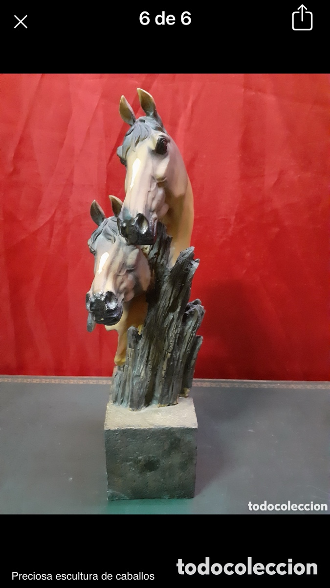 Antig&uuml;edades: ESCULTURA CABALLOS - Foto 6