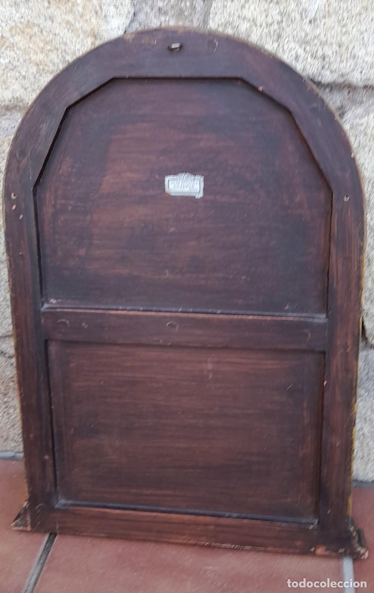 Antig&uuml;edades: RETABLO DE SAGRADO CORAZ&Oacute;N SOBRE PIEL - Foto 7