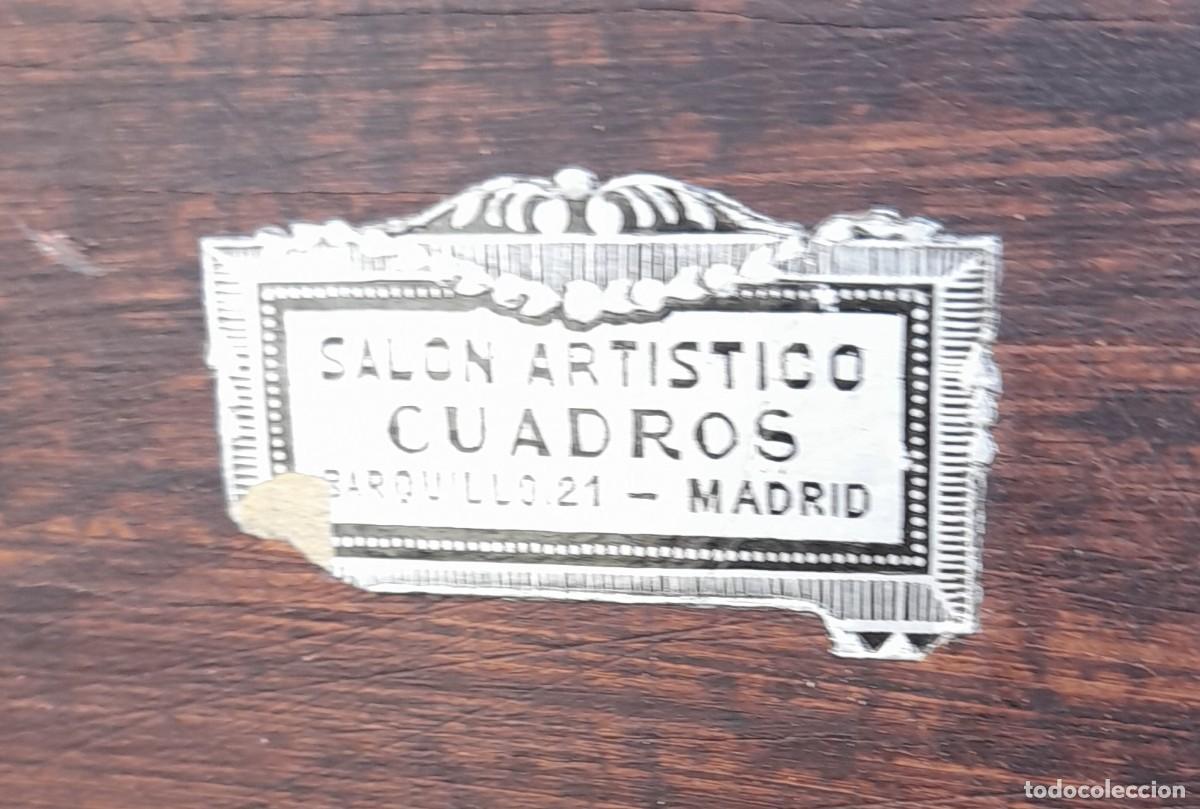 Antig&uuml;edades: RETABLO DE SAGRADO CORAZ&Oacute;N SOBRE PIEL - Foto 8