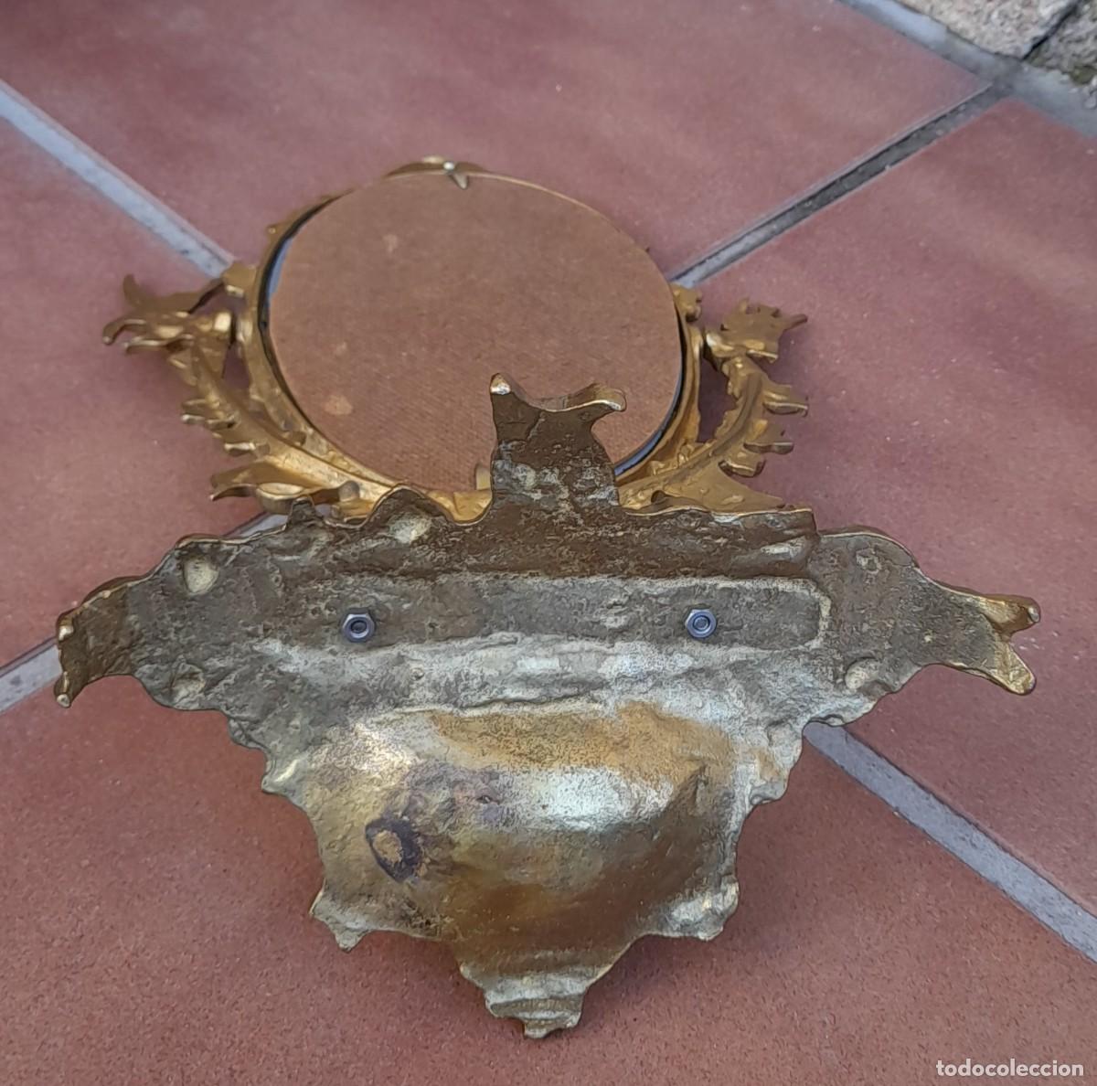 Antig&uuml;edades: ESPEJO DE SOBREMESA DE BRONCE - Foto 9