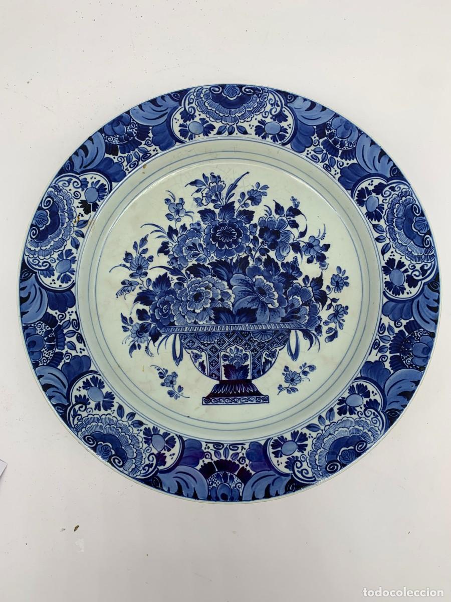 Antig&uuml;edades: magnifico plato delft - Foto 1