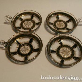 Antig&uuml;edades: Tacitas cristal para ponche - Foto 1