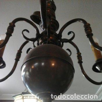 Antig&uuml;edades: L&aacute;mpara Holandesa 6 luces - Foto 2