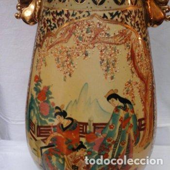 Antig&uuml;edades: Jarron porcelana tipo Satsuma - Foto 3
