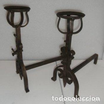 Antig&uuml;edades: Pareja de Morillos para chimenea. - Foto 1