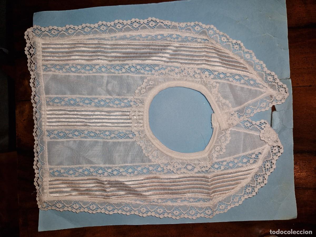 Antig&uuml;edades: ANTIGUO CUELLO DE ENCAJE PARA BEBE O MU&Ntilde;ECA - Foto 1