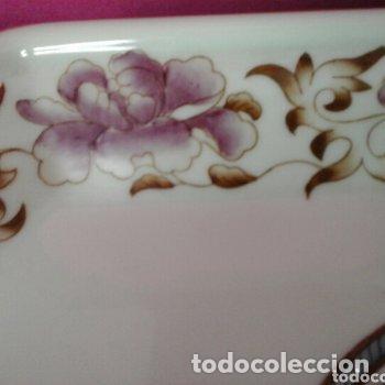 Antig&uuml;edades: Bandeja ochavada pintada a mano - Foto 2