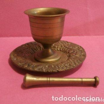 Antig&uuml;edades: Almirez de Farmacia bronce (sin Platillo) - Foto 1
