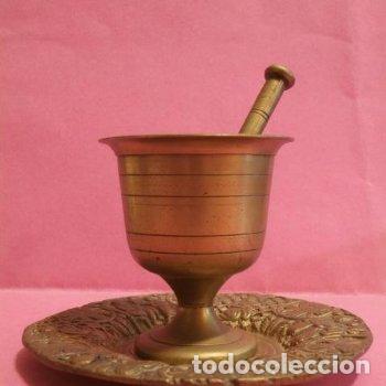 Antig&uuml;edades: Almirez de Farmacia bronce (sin Platillo) - Foto 2