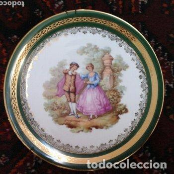 Antig&uuml;edades: Plato porcelana Limoges - Foto 1