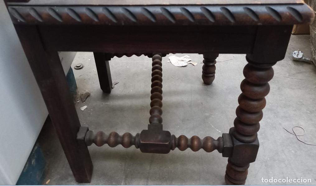 Antig&uuml;edades: SILLA RUSTICA CASTELLANA DE MADERA PESADA - Foto 4