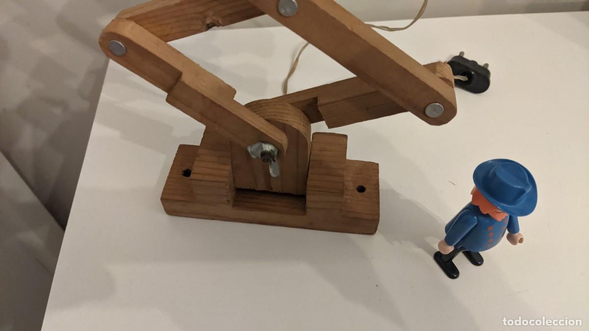Antig&uuml;edades: ANTIGUO FLEXO EXTENSIBLE MADERA Y MINBRE - Foto 4
