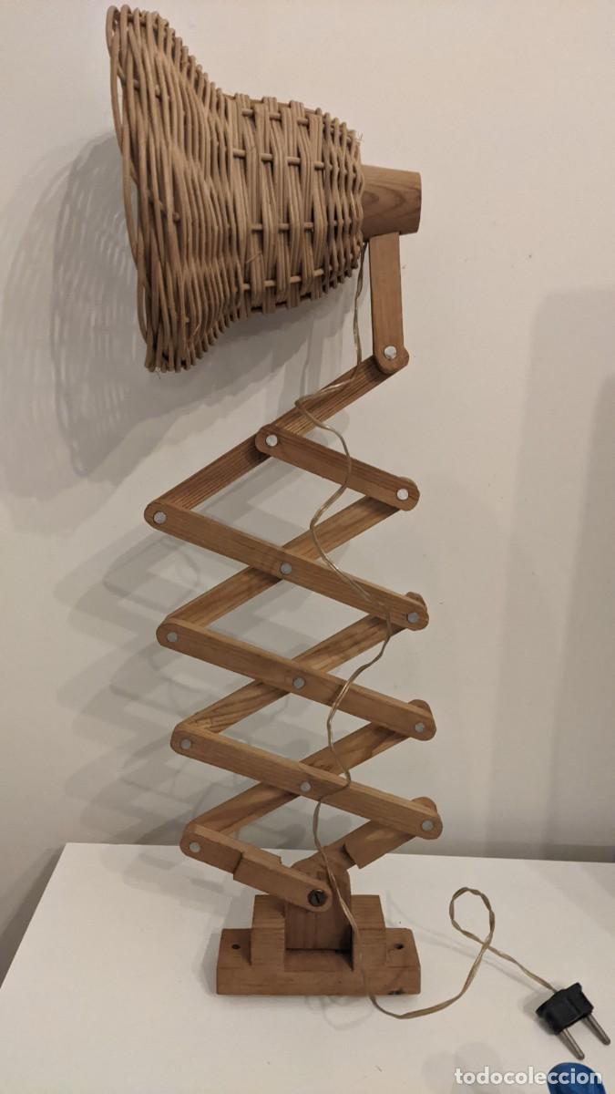 Antig&uuml;edades: ANTIGUO FLEXO EXTENSIBLE MADERA Y MINBRE - Foto 5