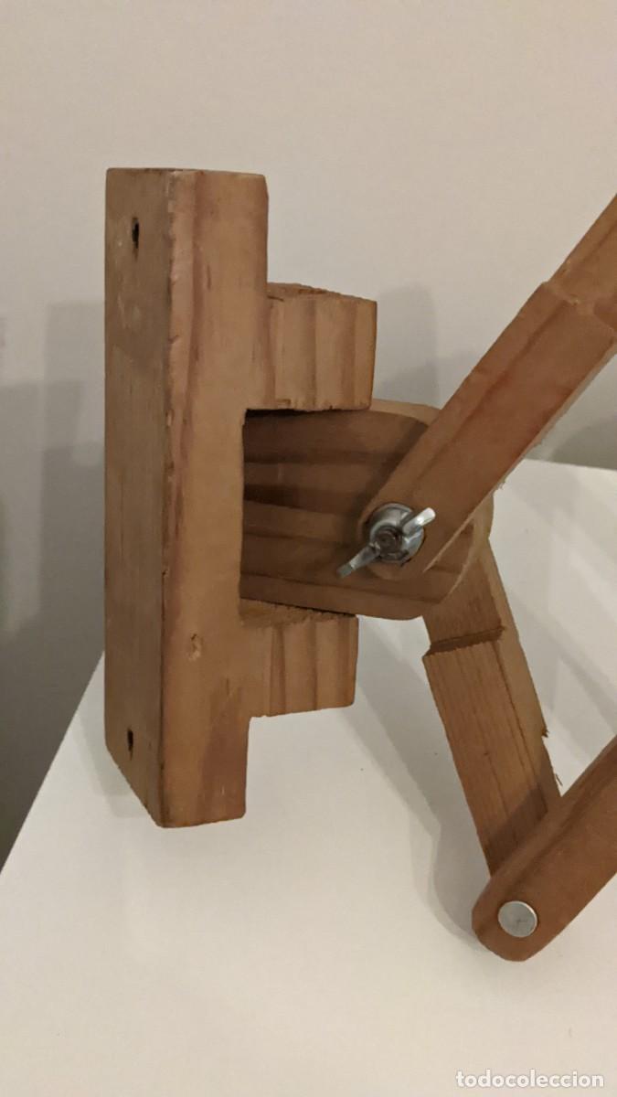 Antig&uuml;edades: ANTIGUO FLEXO EXTENSIBLE MADERA Y MINBRE - Foto 8