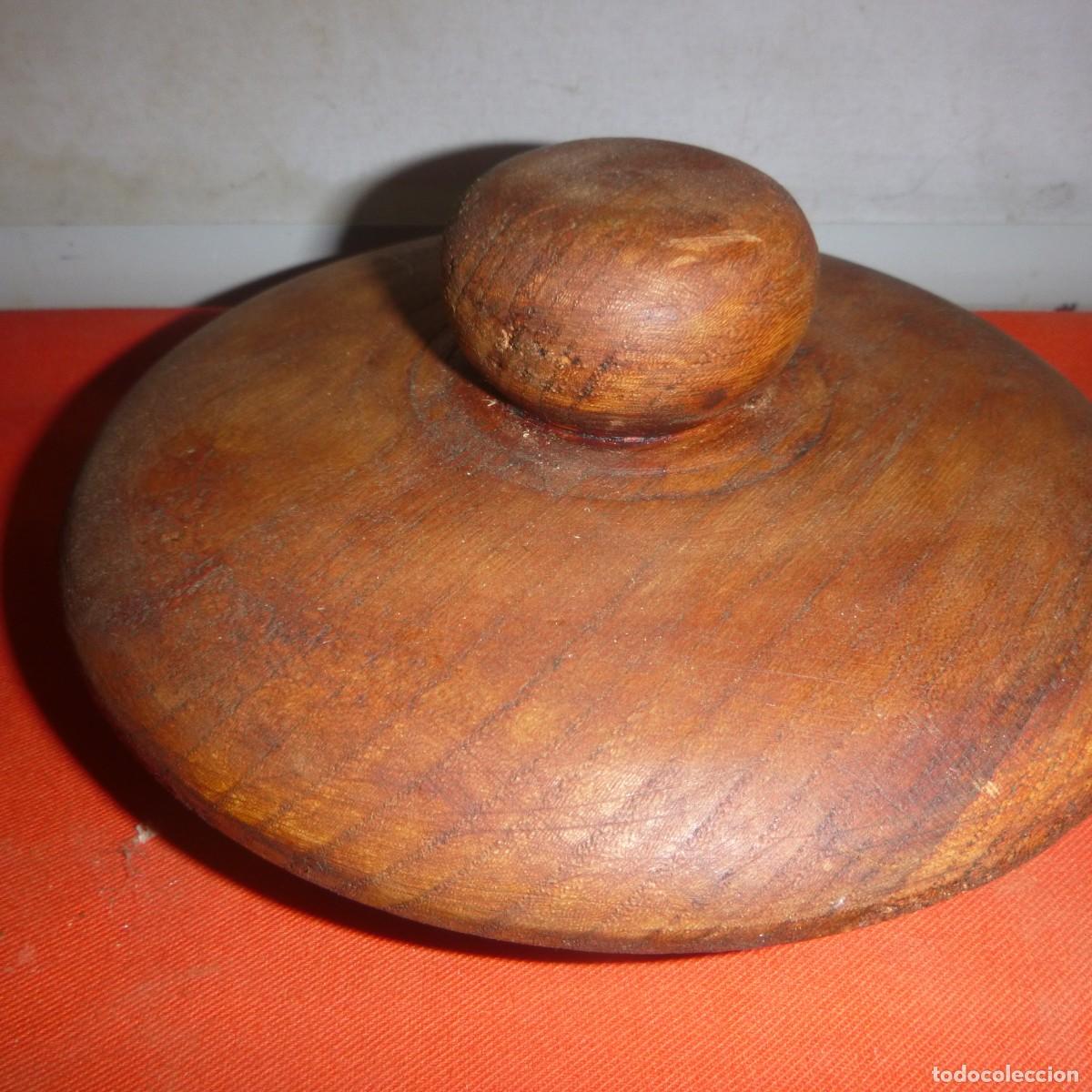 Antig&uuml;edades: TARRO COCINA PARA ESPECIES EN MADERA DE OLMO - Foto 5