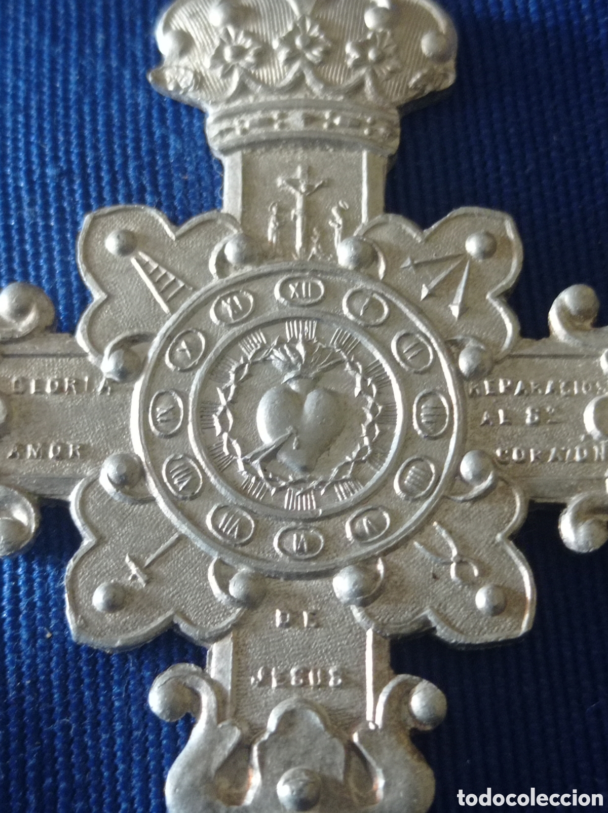 Antig&uuml;edades: MEDALLA CORAZON DE JESUS - Foto 3