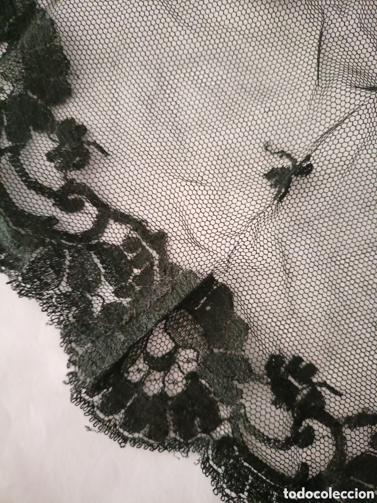 Antig&uuml;edades: Antigua mantilla triangular misa. Nuevo vintage - Foto 2