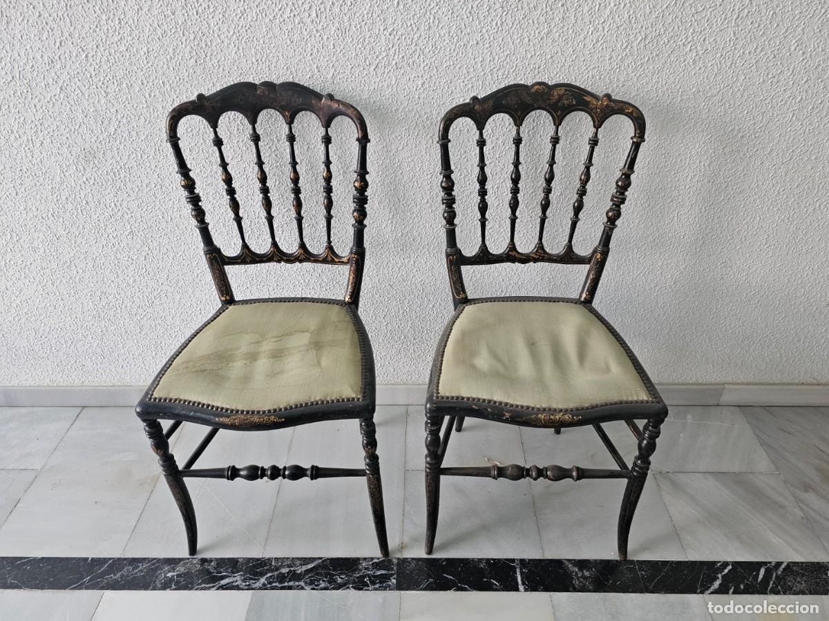 Antig&uuml;edades: Sillas antiguas decoradas - Foto 1