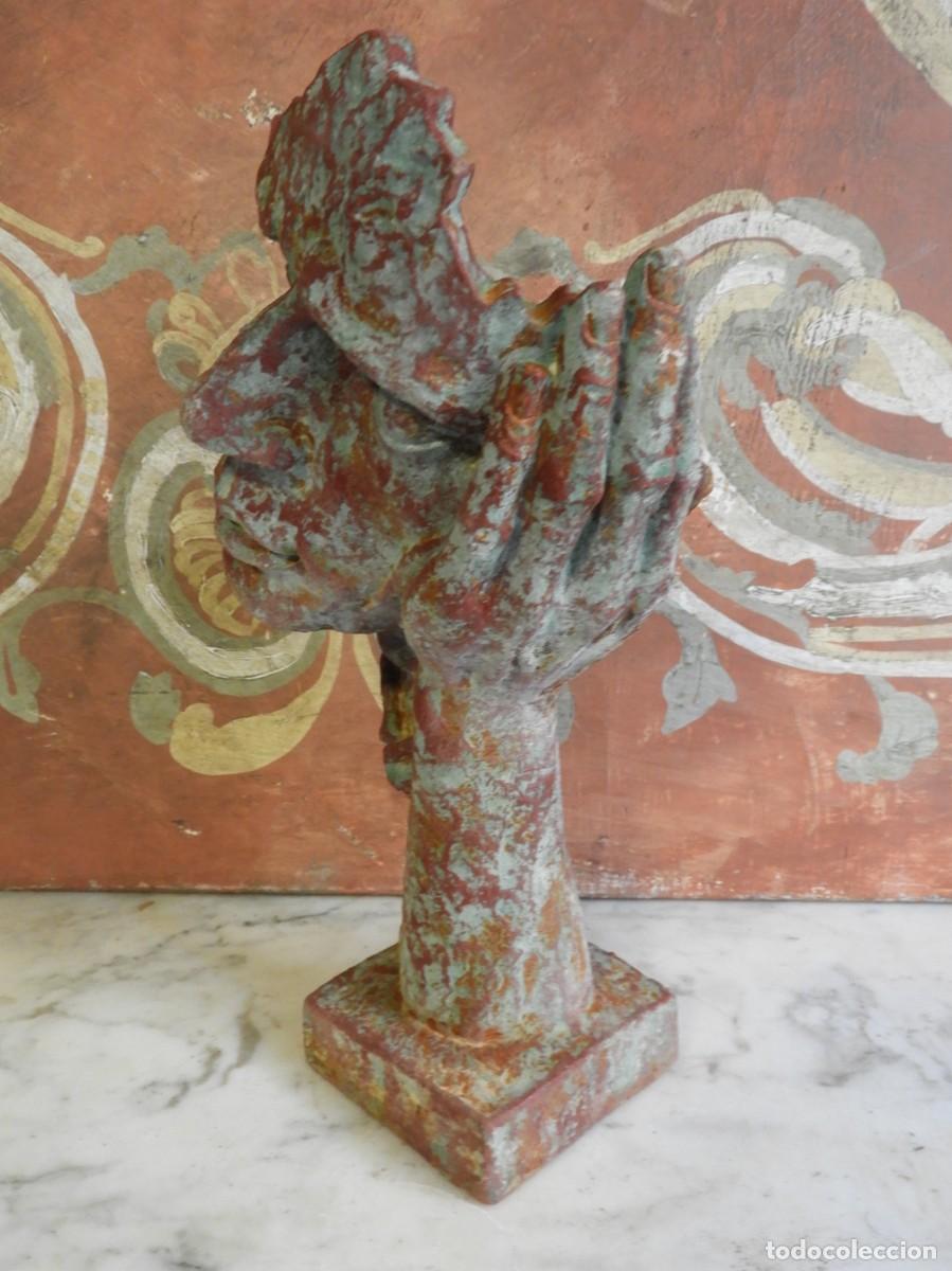 Antig&uuml;edades: CARA REALIZADA EN HIERRO SUPERDECORATIVA - Foto 2