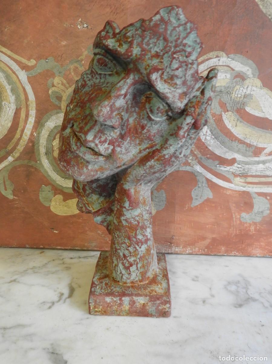 Antig&uuml;edades: CARA REALIZADA EN HIERRO SUPERDECORATIVA - Foto 6