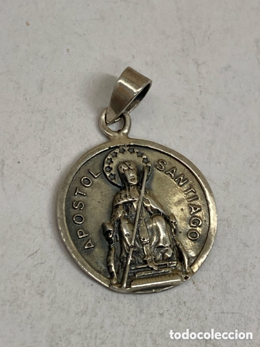 Antig&uuml;edades: Medalla de plata religiosa C127 - Foto 1