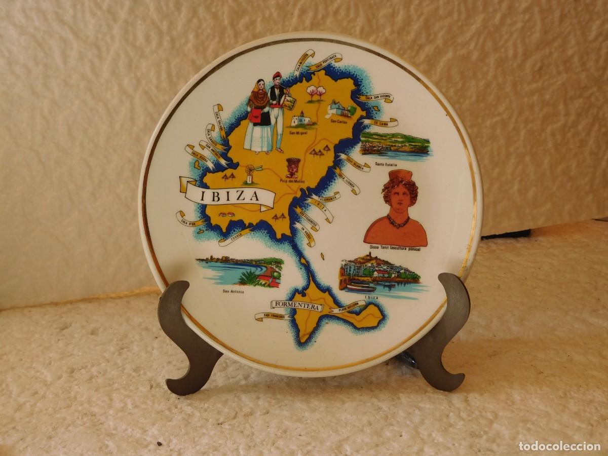 Antig&uuml;edades: PLATO DE IBIZA CON SOPORTE, - Foto 1