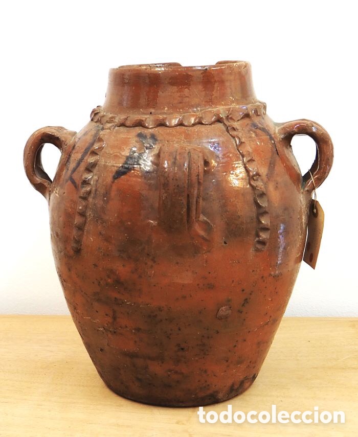 Antig&uuml;edades: Antigua olla de 3 asas de NAVAL (HUESCA) - Foto 1