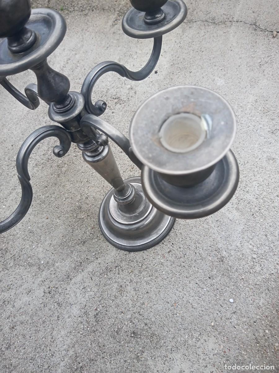Antig&uuml;edades: BONITO CANDELAMBRO ANTIGUO DE ESTA&Ntilde;O - Foto 3