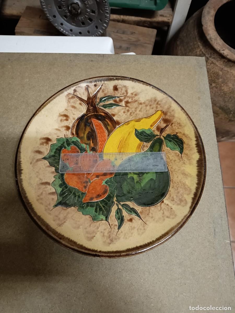 Antig&uuml;edades: Frutero plato de barro - Foto 1