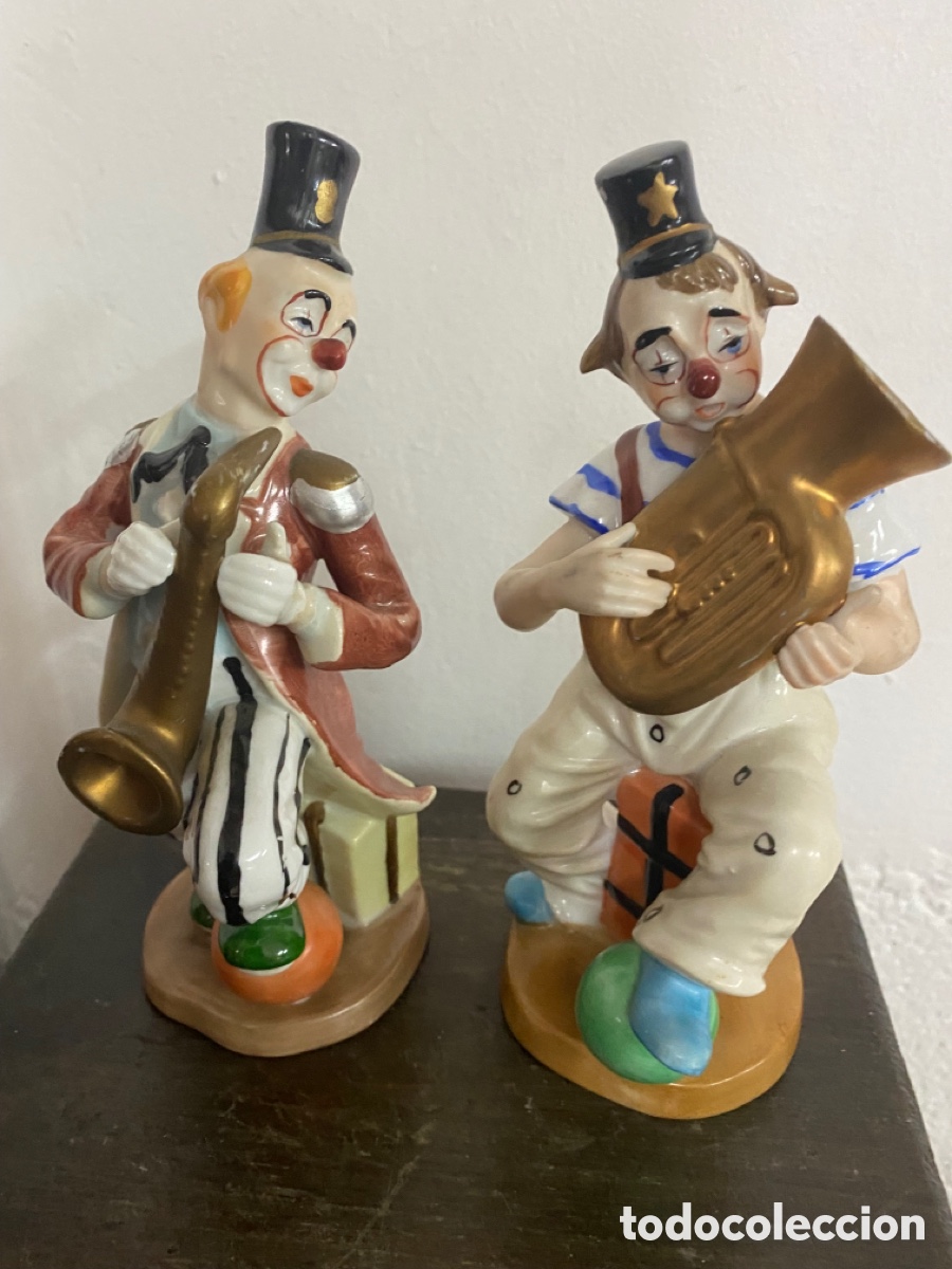 Antig&uuml;edades: Pareja de Payasos muy antiguos - Foto 2