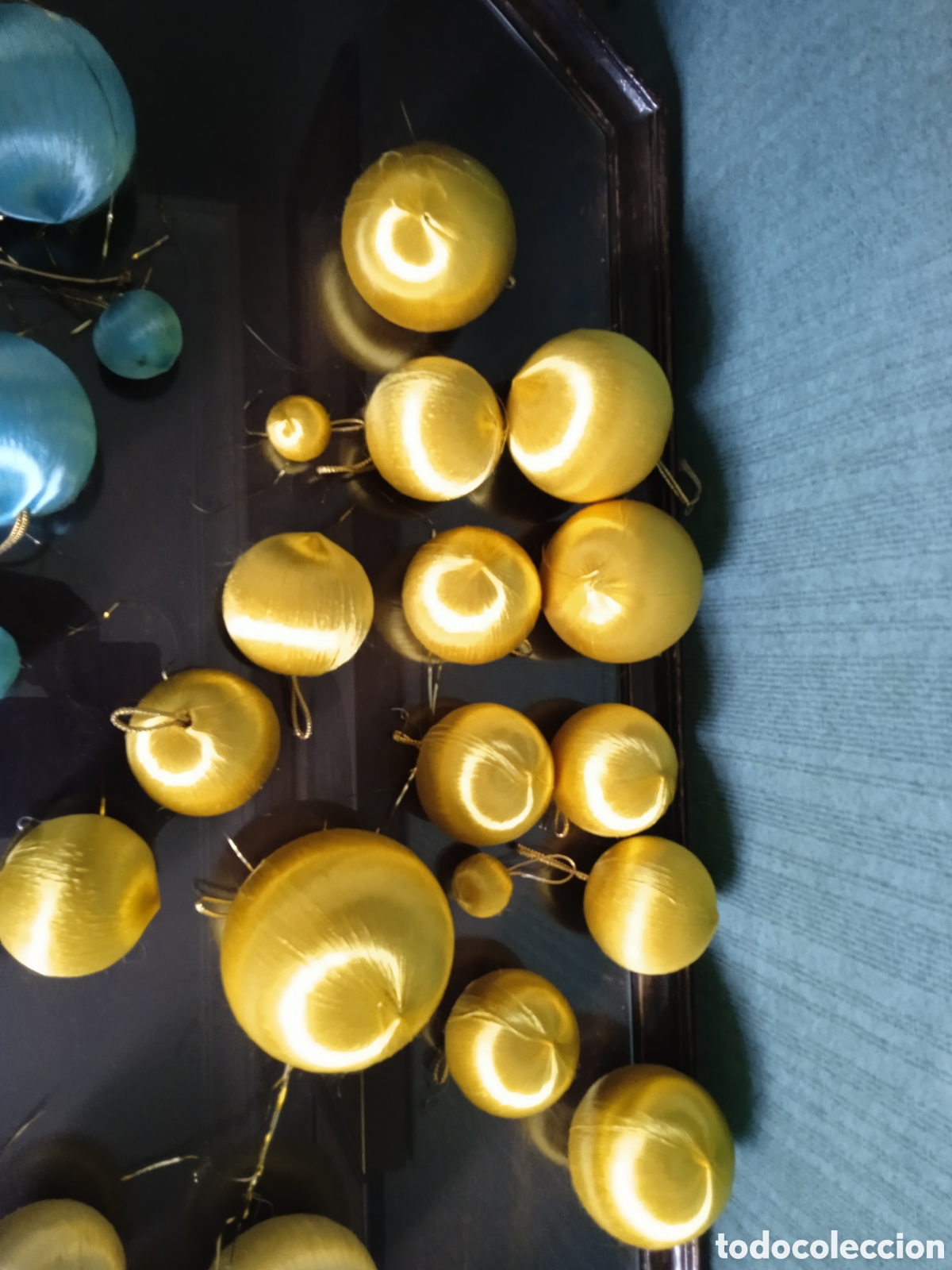 Antig&uuml;edades: Bolas de navidad hilo de seda - Foto 3