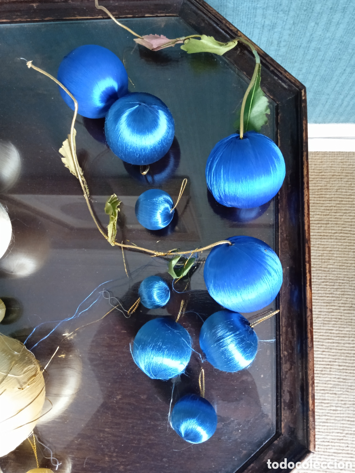 Antig&uuml;edades: Bolas de navidad hilo de seda - Foto 5