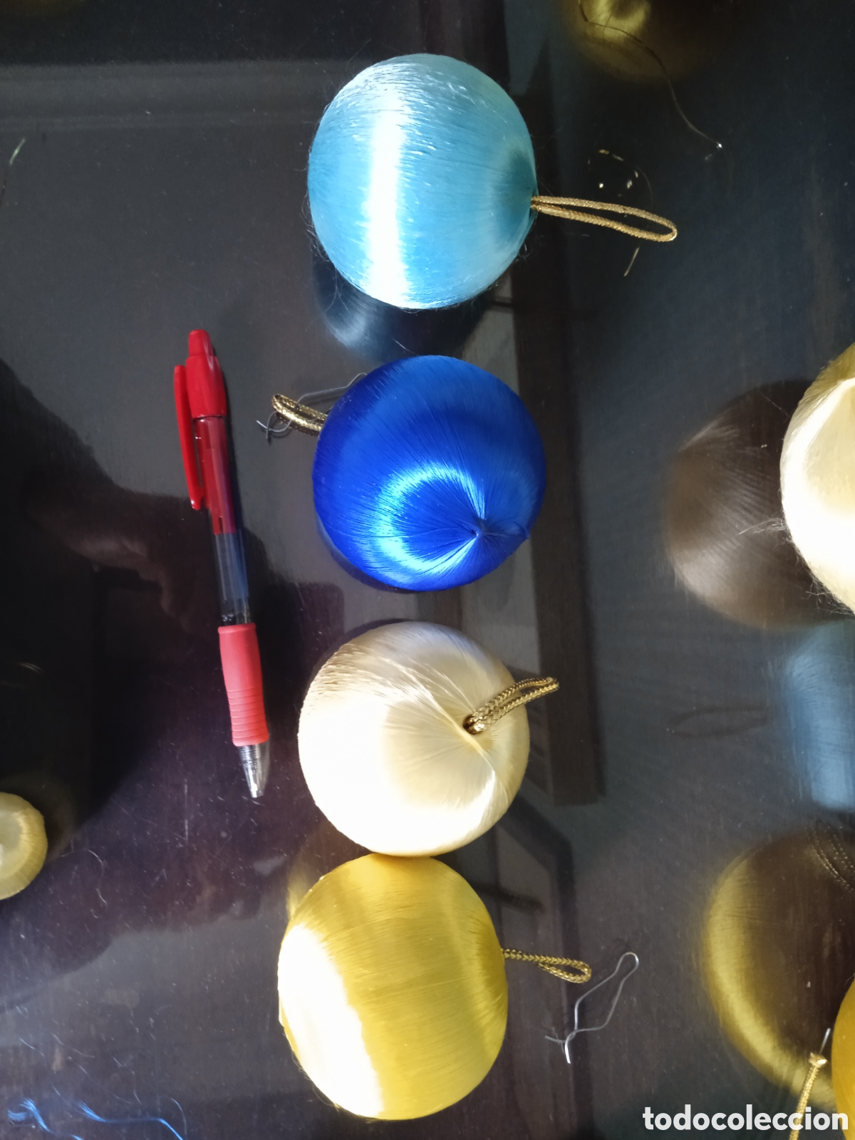 Antig&uuml;edades: Bolas de navidad hilo de seda - Foto 8