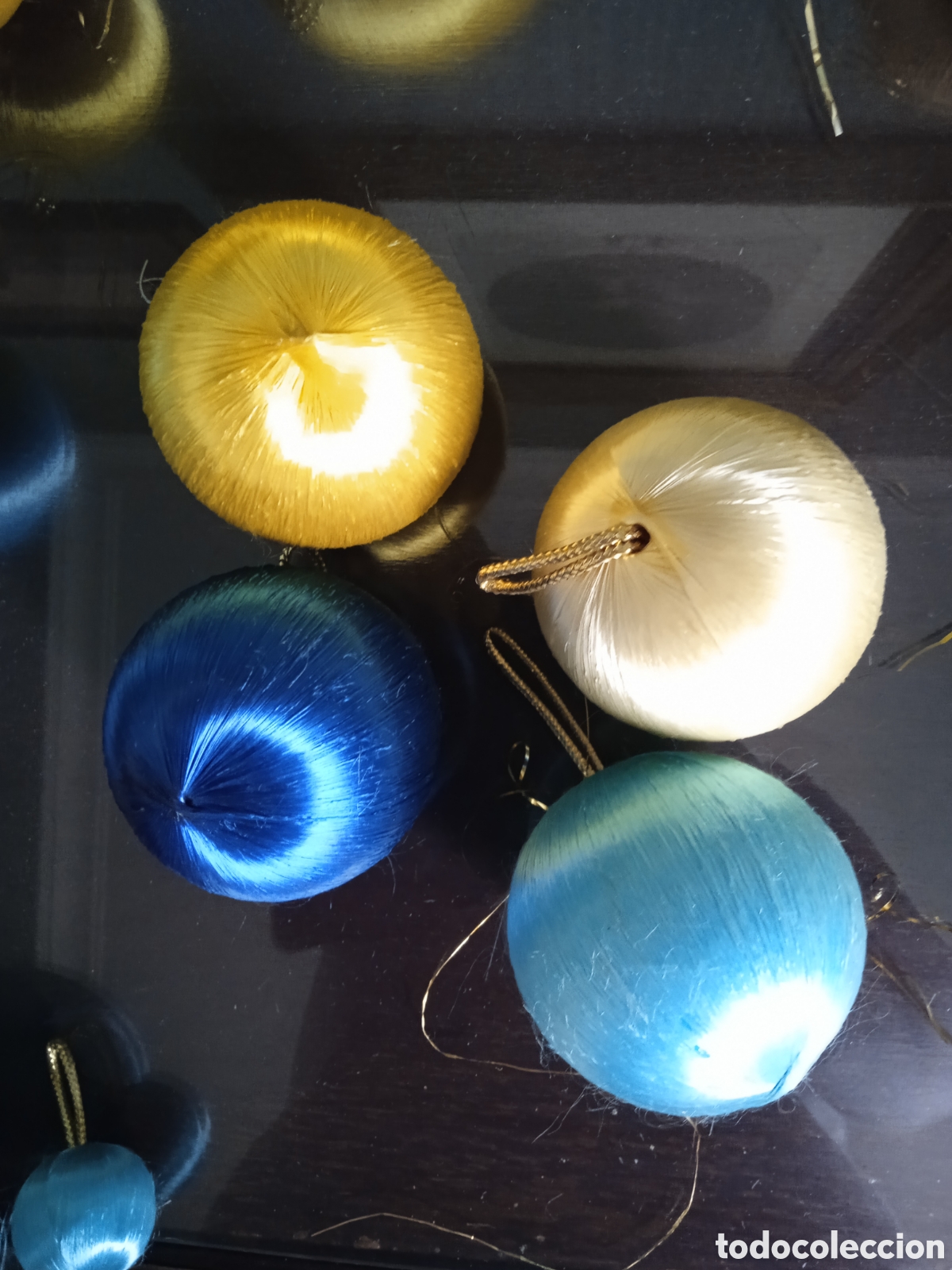 Antig&uuml;edades: Bolas de navidad hilo de seda - Foto 11