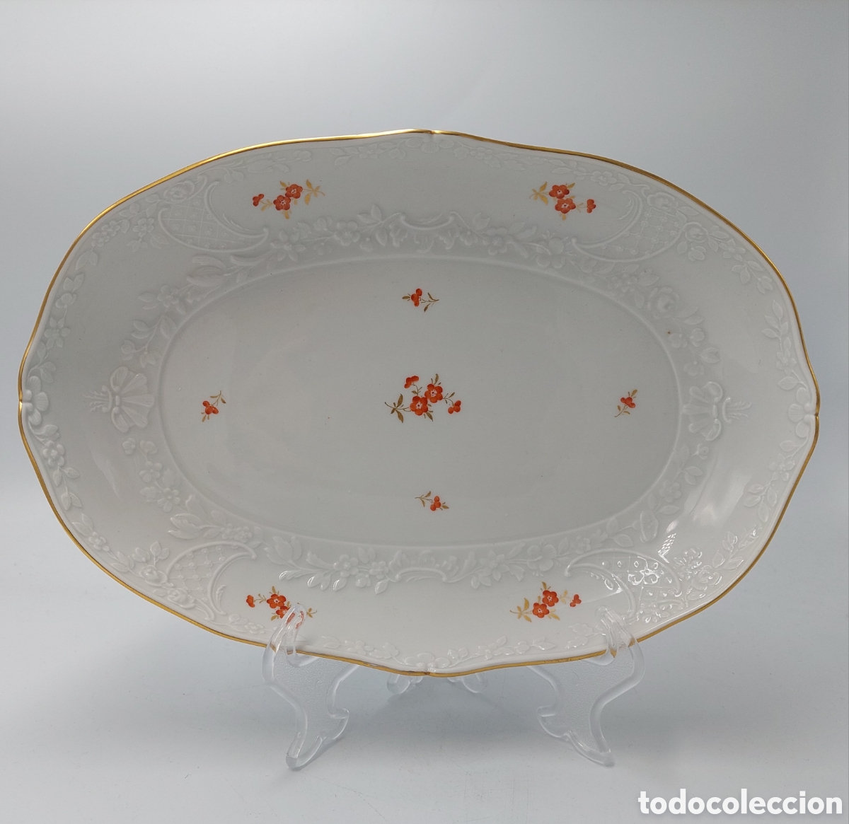 Antig&uuml;edades: Bandeja Meissen floral - Foto 1