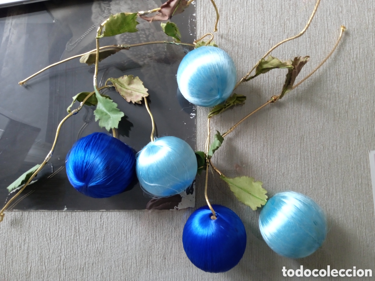 Antig&uuml;edades: Bolas de navidad hilo de seda - Foto 14